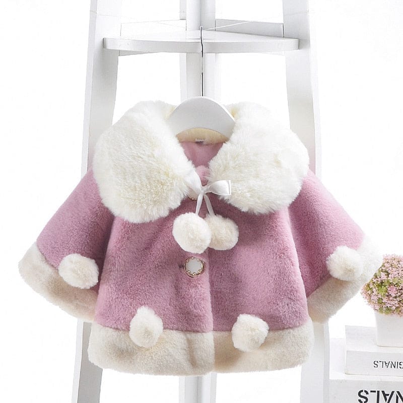 Baby Girls Winter Clothes New Cute Fleece Fur Coat Bennys Beauty World