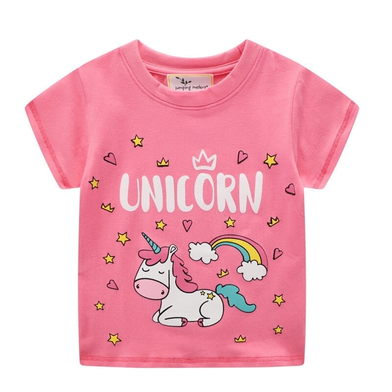 Baby Girls t-shirt 100% cotton kids summer clothes Bennys Beauty World