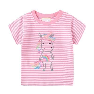 Baby Girls t-shirt 100% cotton kids summer clothes Bennys Beauty World