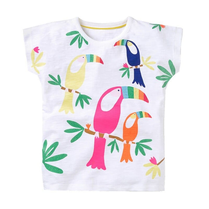 Baby Girls t-shirt 100% cotton kids summer clothes Bennys Beauty World