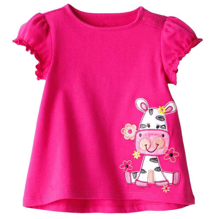 Baby Girls t-shirt 100% cotton kids summer clothes Bennys Beauty World