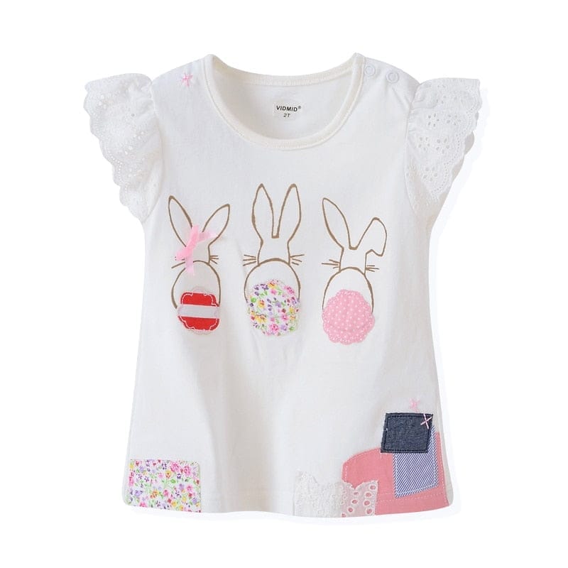 Baby Girls t-shirt 100% cotton kids summer clothes Bennys Beauty World