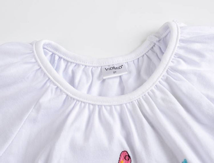 Baby Girls t-shirt 100% cotton kids summer clothes Bennys Beauty World