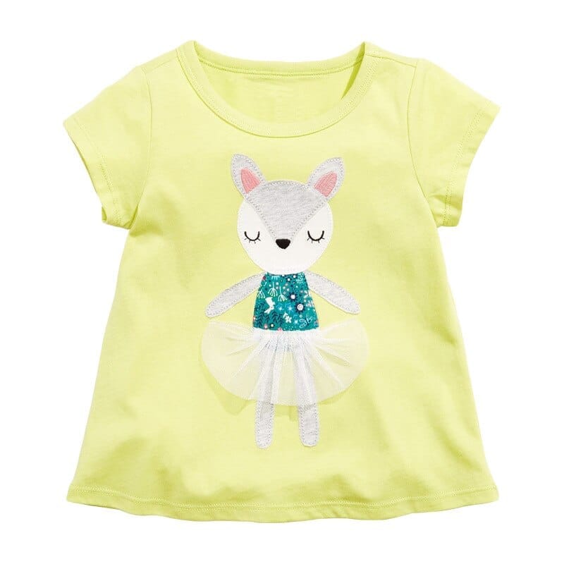 Baby Girls t-shirt 100% cotton kids summer clothes Bennys Beauty World