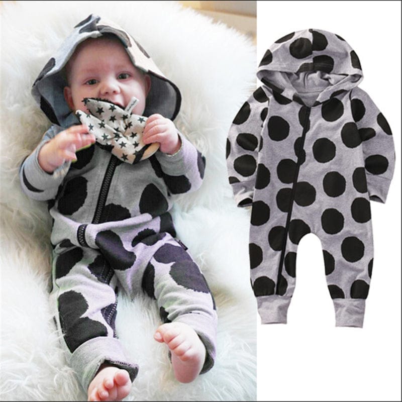 Baby Hooded Jumpsuit Zipper Clothes Bennys Beauty World
