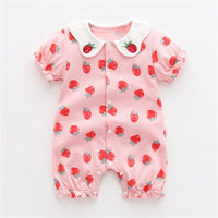 Baby One-piece Clothes Summer Thin Boy Baby Romper Pure Cotton Bennys Beauty World