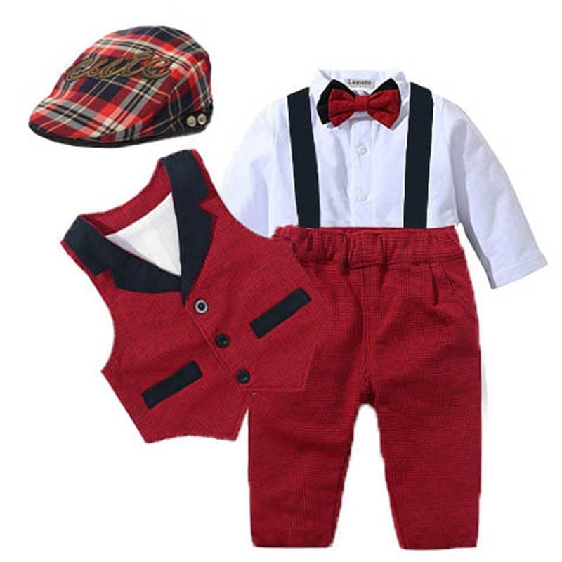 Baby Suits Newborn Boy Clothes Vest Outfit Party Bow Tie Children Birthday Dress Bennys Beauty World