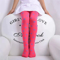 Baby Tights Child Girls Footed Heart Dots Tights Stockings Bennys Beauty World