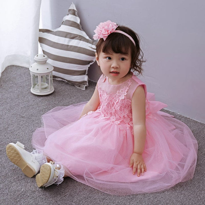 Baby's Wedding Dress, Girl's Full Moon Dress, Baby Dress, Princess Wedding Dress  And Fluffy Dress BENNYS 