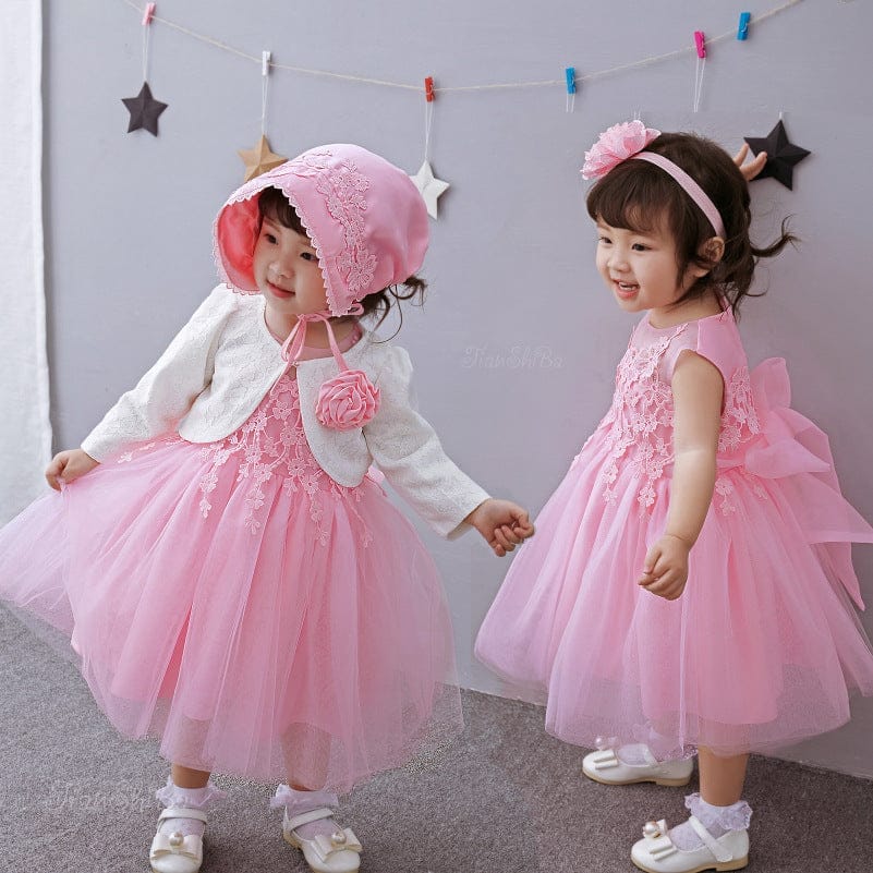 Baby's Wedding Dress, Girl's Full Moon Dress, Baby Dress, Princess Wedding Dress  And Fluffy Dress BENNYS 