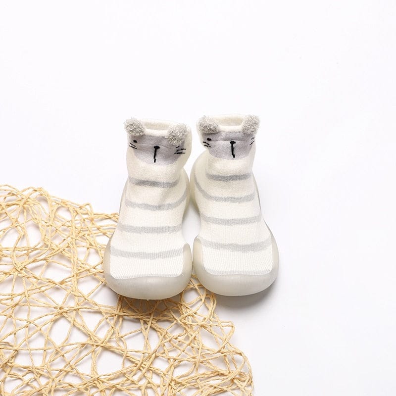 Baby sock shoes spring autumn style baby first walkers non-slip rubber shoes Bennys Beauty World