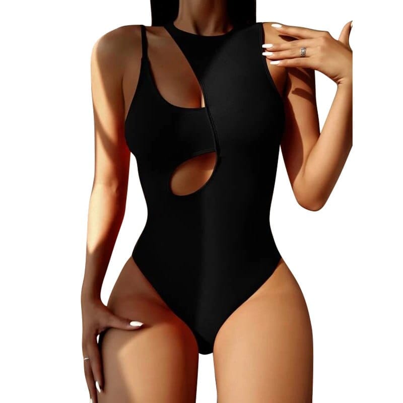 Backless Black Swimwear One Piece Women Swimsuit Bennys Beauty World