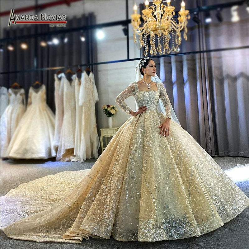 Ball Gown Wedding Dresses 2021 real work Lace Wedding Dresses Mariage Bridal Gowns Bennys Beauty World