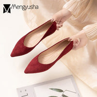 Ballet Shoes Ladies Pointed Toe Flats Soft Velvet Loafers Bennys Beauty World