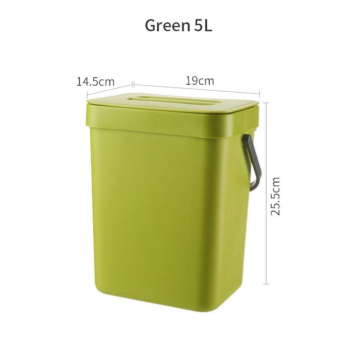 Bathroom Wall Mounted Trash Can Kitchen Waste Bin Bennys Beauty World