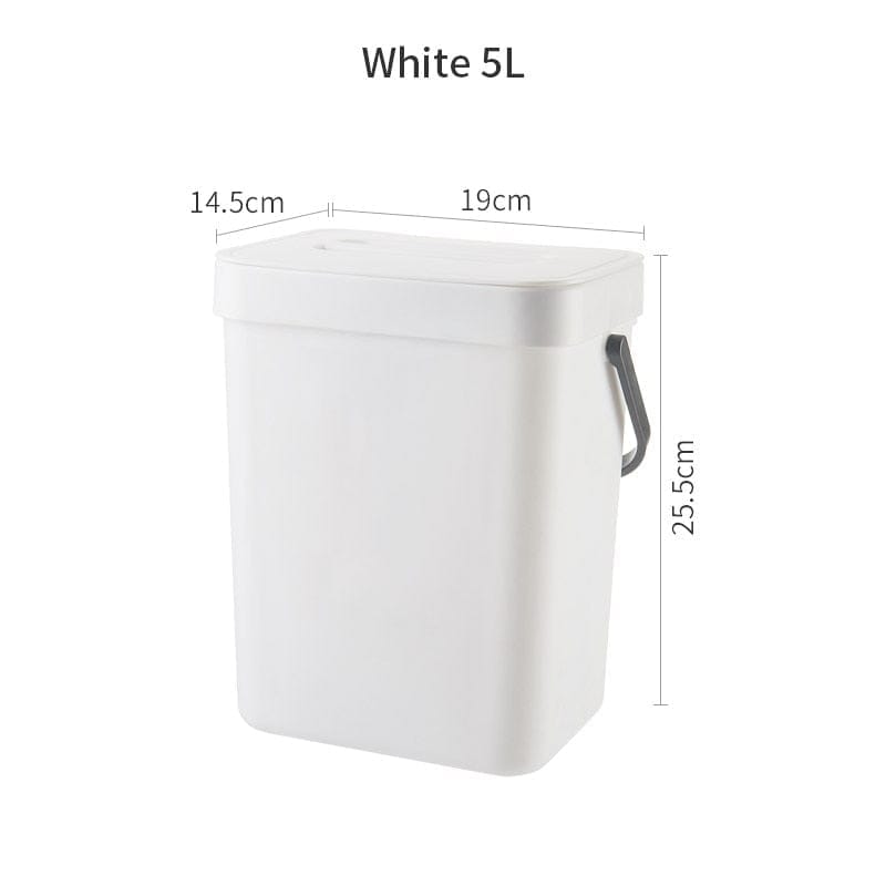 Bathroom Wall Mounted Trash Can Kitchen Waste Bin Bennys Beauty World