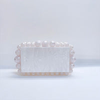 Beaded Acrylic Clutch Bag Luxury Gold And Silver Party Purses And Handbags Bennys Beauty World