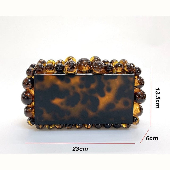 Beaded Acrylic Clutch Bag Luxury Gold And Silver Party Purses And Handbags Bennys Beauty World