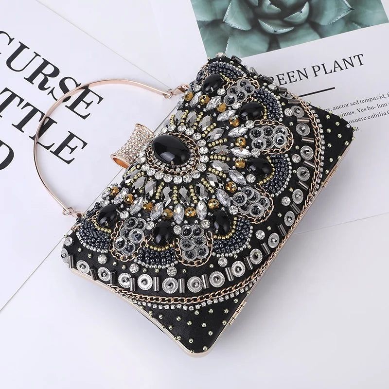 Beaded Evening Clutch Bag Elegant And Charming Bag Bennys Beauty World