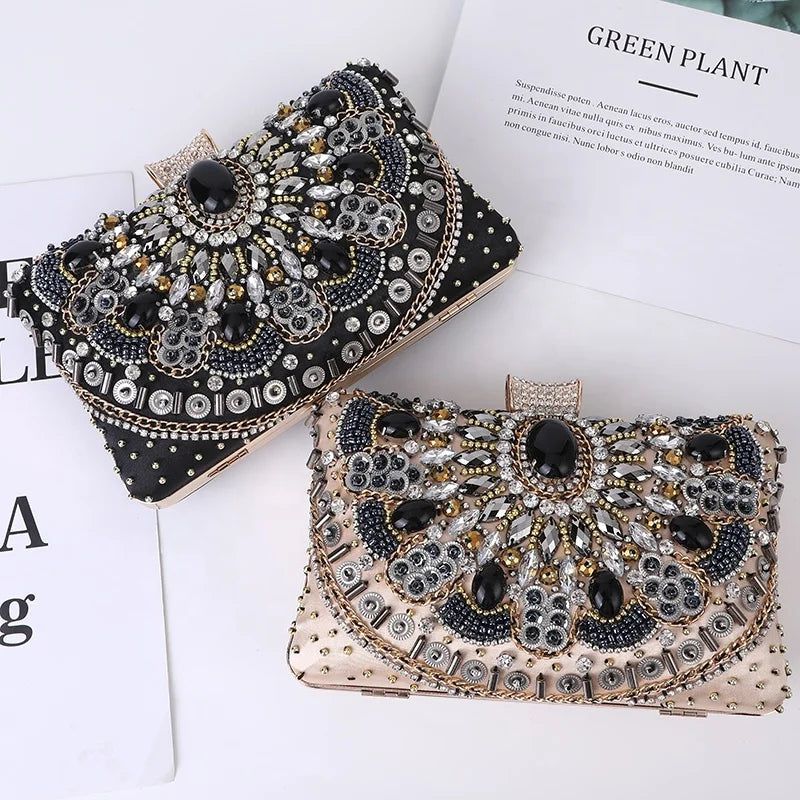 Beaded Evening Clutch Bag Elegant And Charming Bag Bennys Beauty World