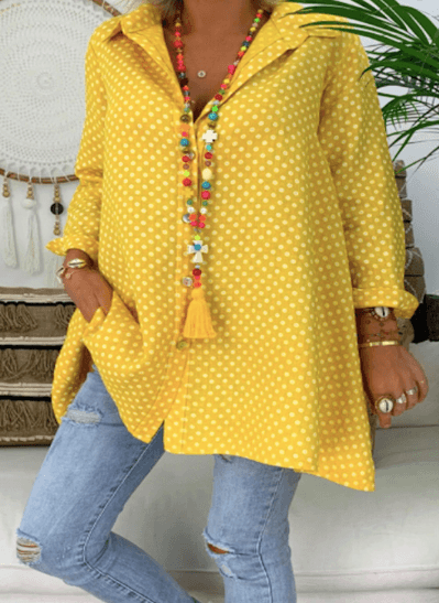 Beautiful Loose Long-Sleeved Blouse Bennys Beauty World