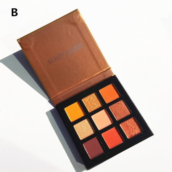 Beauty Glazed 9 color eyeshadow multicolor eyeshadow palette Bennys Beauty World