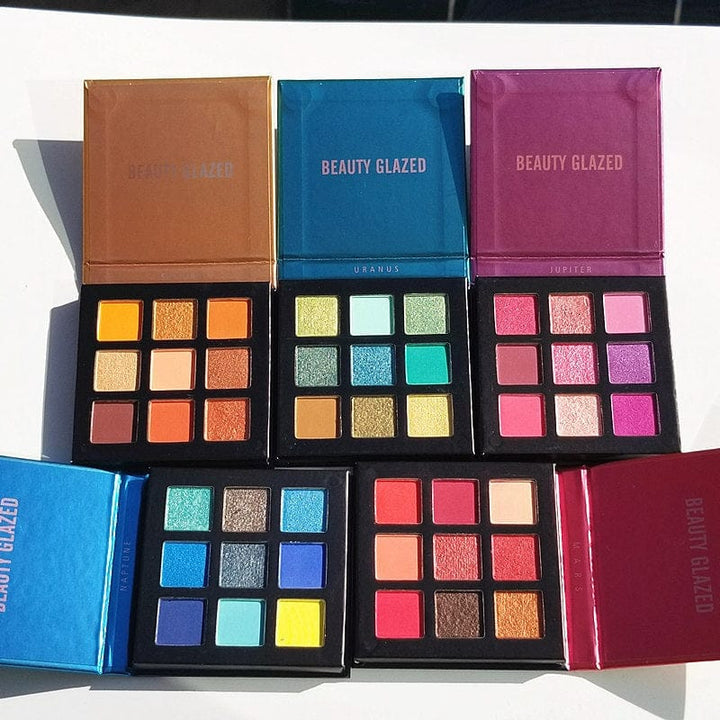 Beauty Glazed 9 color eyeshadow multicolor eyeshadow palette Bennys Beauty World