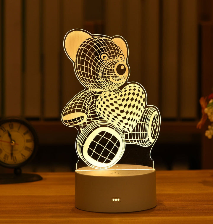 Bedroom Atmosphere Lamp Cartoon 3D Night Light Bennys Beauty World