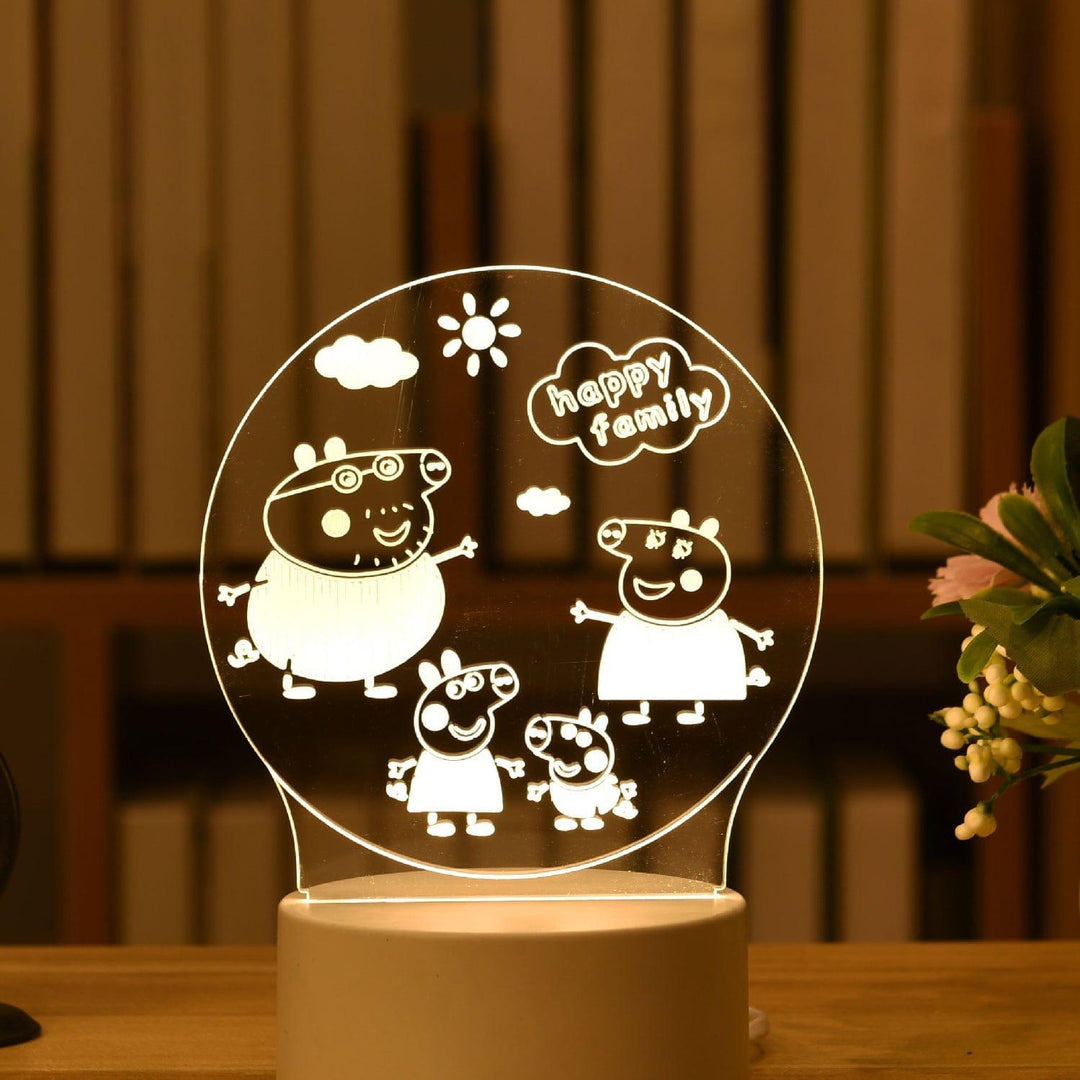 Bedroom Atmosphere Lamp Cartoon 3D Night Light Bennys Beauty World