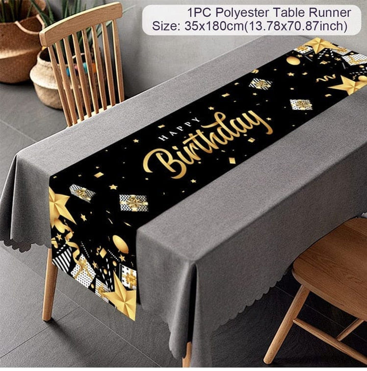 Birthday Backdrop Banner Adult Happy Birthday Party Decoration Bennys Beauty World