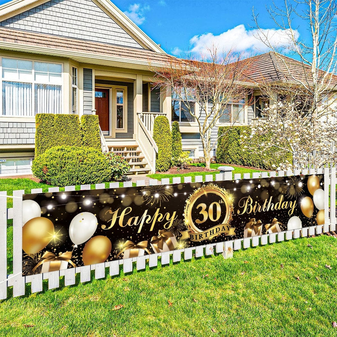 Birthday Backdrop Banner Adult Happy Birthday Party Decoration Bennys Beauty World