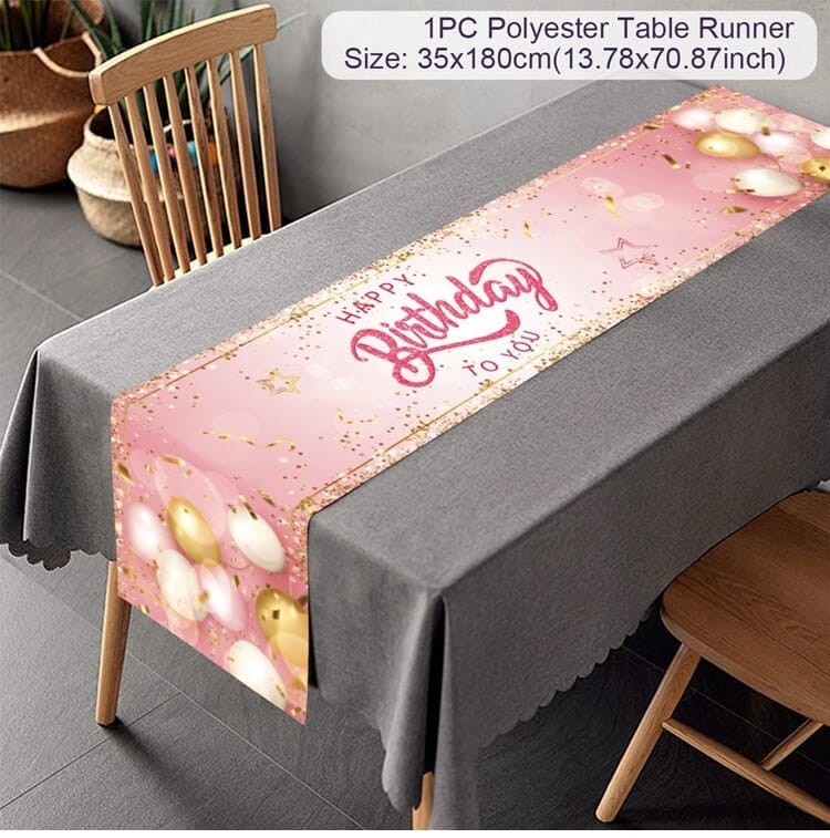 Birthday Backdrop Banner Adult Happy Birthday Party Decoration Bennys Beauty World