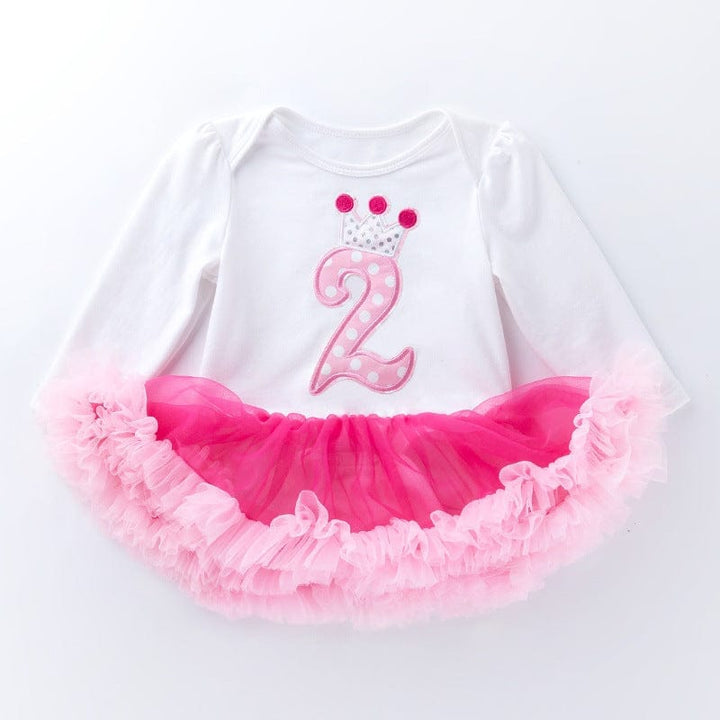 Birthday One-piece Dress Factory Outlet For Baby 0-2 Years Old Festive Romper Dress Bennys Beauty World