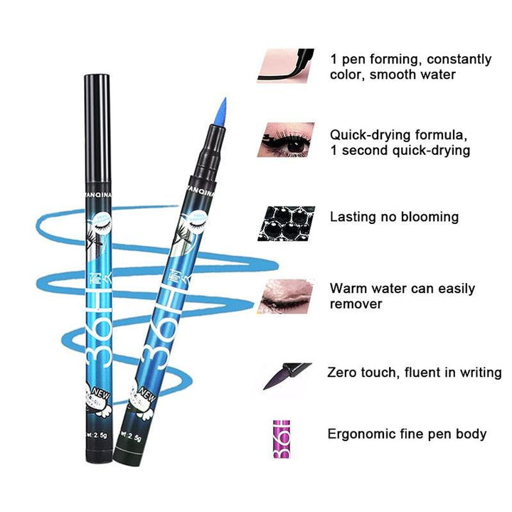 Black Liquid Waterproof Eyeliner Pencil 36H Bennys Beauty World