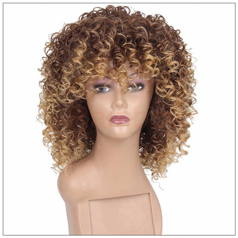 Black fluffy small curly wig Bennys Beauty World