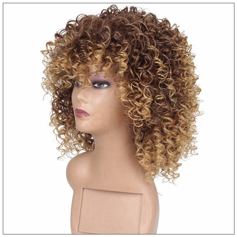Black fluffy small curly wig Bennys Beauty World