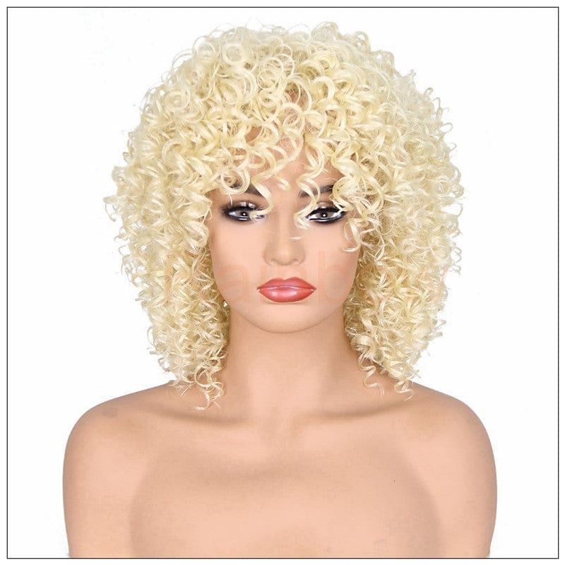 Black fluffy small curly wig Bennys Beauty World