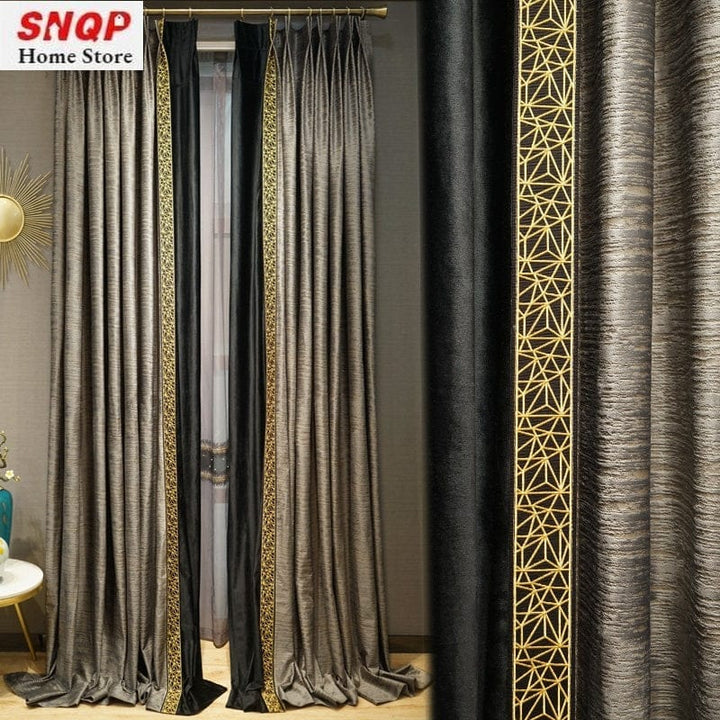 Blackout Luxury Curtains for Living Room Bennys Beauty World