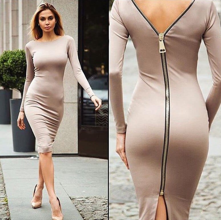 Bodycon dress women clothing 2020 casual slim sexy club dresses summer long sleeve dress Bennys Beauty World