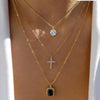 Bohemia Gold Color Necklace  Multi-Layer Crystal Pendant Necklaces Set Bennys Beauty World