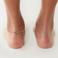 Bohemian Colorful Beads Shell Ankle Bracelets for Women Bennys Beauty World