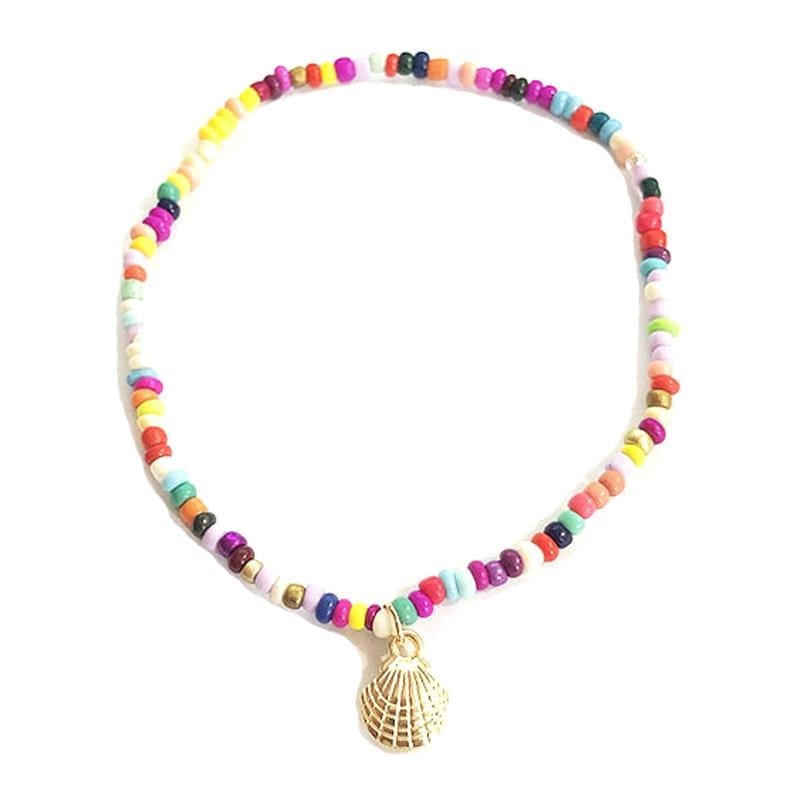 Bohemian Colorful Beads Shell Ankle Bracelets for Women Bennys Beauty World