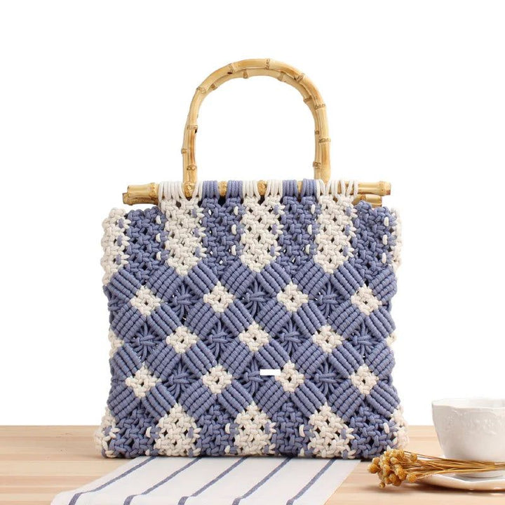 Bohemian Cotton Rope Woven Straw Handbags Bennys Beauty World