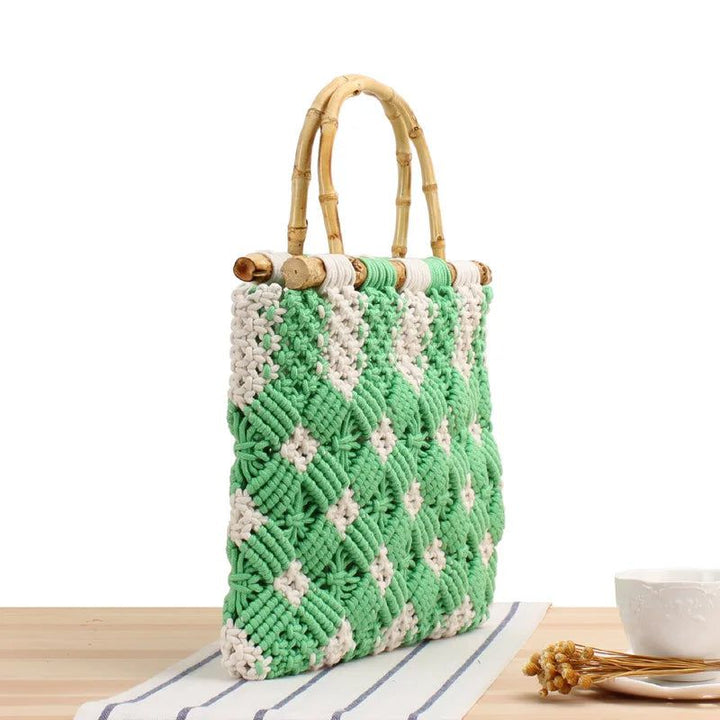 Bohemian Cotton Rope Woven Straw Handbags Bennys Beauty World