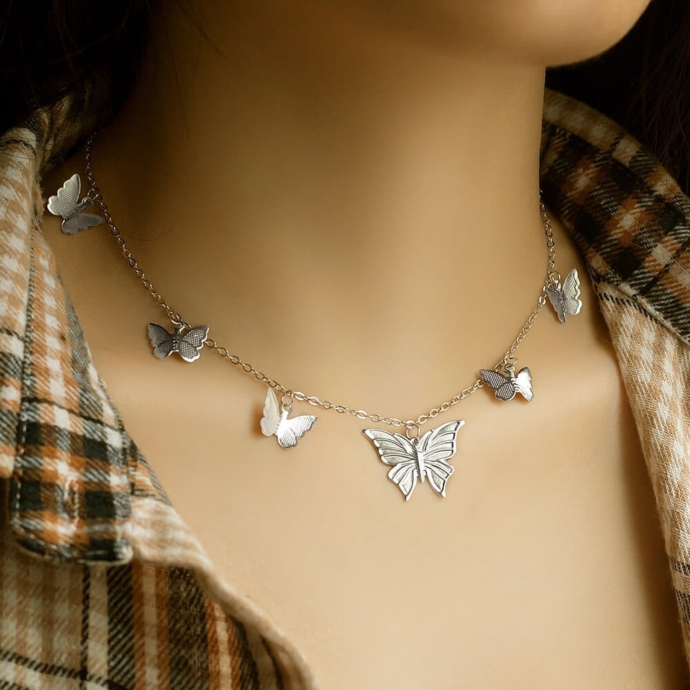 Bohemian Cute Butterfly Choker Necklace For Women Bennys Beauty World