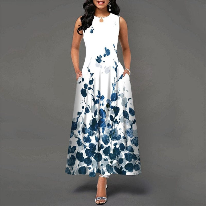 Bohemian Floral Print Hollow Out Dresses For Women Bennys Beauty World