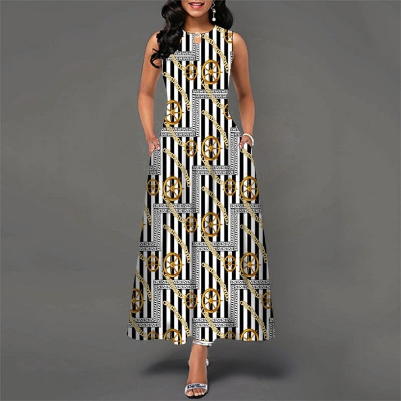 Bohemian Floral Print Hollow Out Dresses For Women Bennys Beauty World