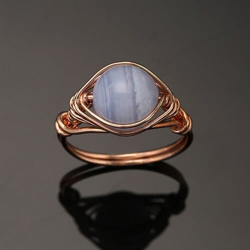 Natural stone sale jewelry rings