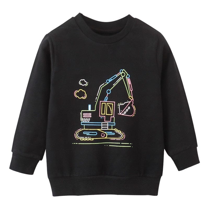 Boys  And Girls Clothes Dinosaurs Print Sweaters Tops Bennys Beauty World