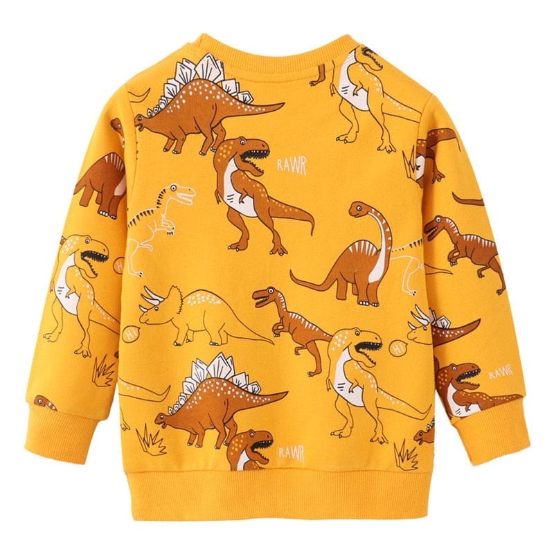 Boys  And Girls Clothes Dinosaurs Print Sweaters Tops Bennys Beauty World